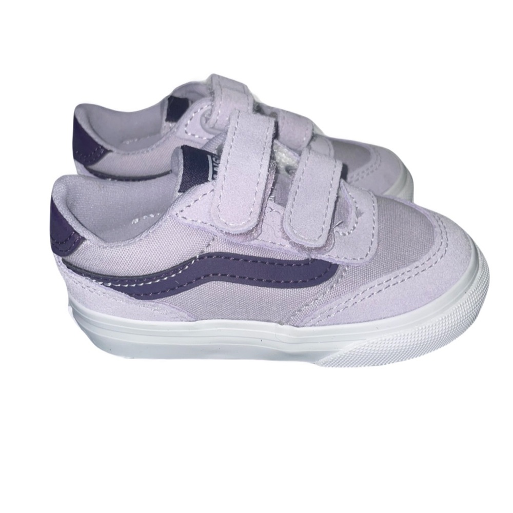 Vans Kids Lavender and Dark Purple Sneakers